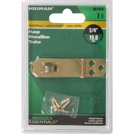 3/4 SOLID BRASS MINI HASP